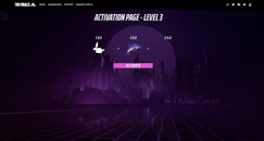 The Level 3 activation page