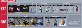 Closed Betas permanent rewards