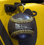Rob's signature on the baseball charm
