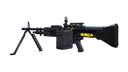 Slightly angled view of the M60 Standard Issue.