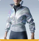 level 56 METALLIC ZIP-UP