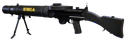 Slightly angled view of the Lewis Gun Standard Issue.