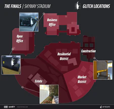 Skyway Stadium glitch locations (S1)